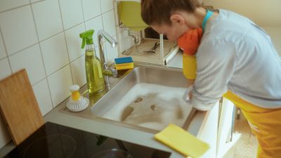 Manutenção preventiva de canalização em cozinha - Casa em Dia Maia