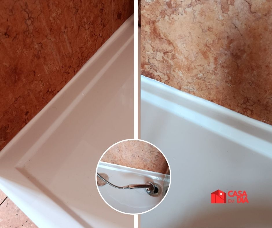 Aplicação profissional de silicone em casa de banho - Vedação impermeável duche e lavatório